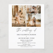 Minimalistische Elegante Foto Arch Wedding (Rückseite)