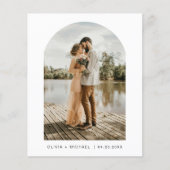 Minimalistische Elegante Foto Arch Wedding (Vorderseite)