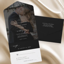 Minimalistische, elegante Foto-Hochzeit