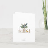 Minimalistische Elegante frohe Weihnachtskompositi Feiertagskarte (Rückseite)