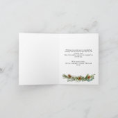 Minimalistische Elegante frohe Weihnachtskompositi Feiertagskarte (Innenseite)