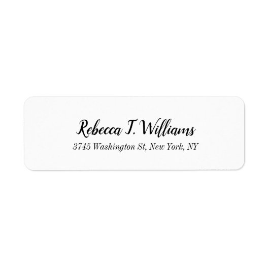 Minimalistische Elegante Handschrift Modernes Schl (Vorne)