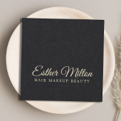 Minimalistische elegante Handwriting-Schriftart Sc Quadratische Visitenkarte