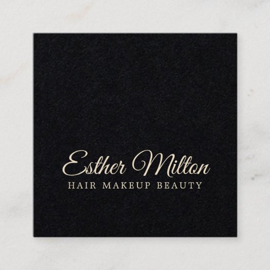 Minimalistische elegante Handwriting-Schriftart Sc Quadratische Visitenkarte (Vorderseite)