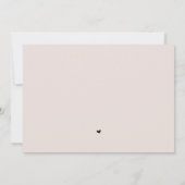 Minimalistische, elegante Hochzeit Danke Fotokarte Einladung (Rückseite)