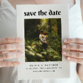 Minimalistische elegante Hochzeit | Sauberes Foto Save The Date