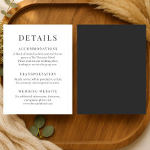 Minimalistische elegante Hochzeitsdetails