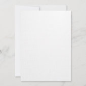 Minimalistische Elegante Hochzeitsfeier Einladung (Rückseite)