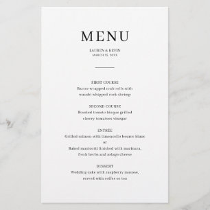 Minimalistische Elegante Hochzeitskarte