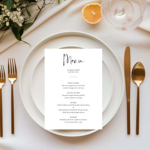 Minimalistische Elegante Hochzeitskarte