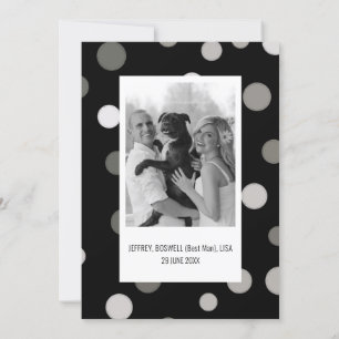 Minimalistische, elegante Hochzeitskarte Ankündigung