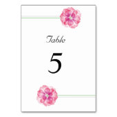 Minimalistische Elegante Hochzeitskarte Tischnummer (Vorderseite)