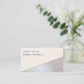 Minimalistische, elegante Hologramm-Irisiererin Visitenkarte (Stehend Vorderseite)