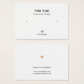 Minimalistische Elegante Imitate Gold Herd Ohrkart (Vorne & Hinten)