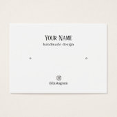 Minimalistische Elegante Imitate Gold Herd Ohrkart (Vorderseite)