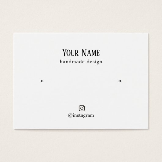 Minimalistische Elegante Imitate Gold Herd Ohrkart (Vorderseite)