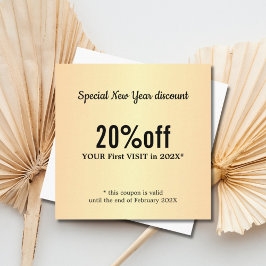 Minimalistische elegante Imitate Rabattkarte