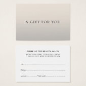 Minimalistische Elegante Imitate Silberner Weißer  (Vorne & Hinten)