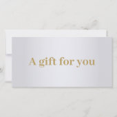 Minimalistische Elegante Imitate Silver Golden Bla (Vorderseite)