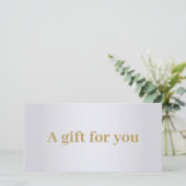 Minimalistische Elegante Imitate Silver Golden Bla (Stehend Vorderseite)