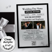 Minimalistische elegante, individuell anpassbare Z Acryleinladungen