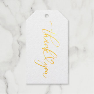 Minimalistische Elegante Kalligraphie Vielen Dank Geschenkanhänger