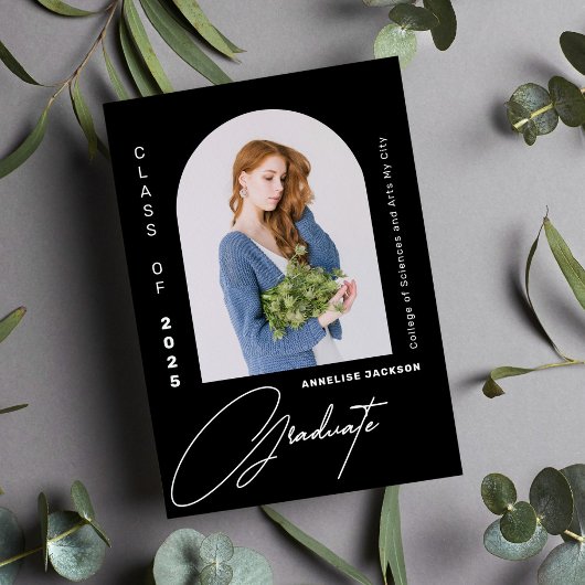 Minimalistische elegante Klasse des Fotos Abschlus