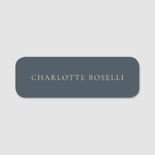 Minimalistische Elegante Klassische Professionelle Namensschild