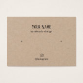 Minimalistische elegante Kraft Gold Heart Earring  (Vorderseite)