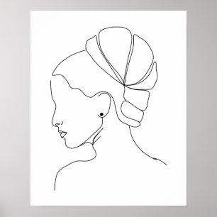 Minimalistische Elegante Kunst, Dichtung und Musik Poster