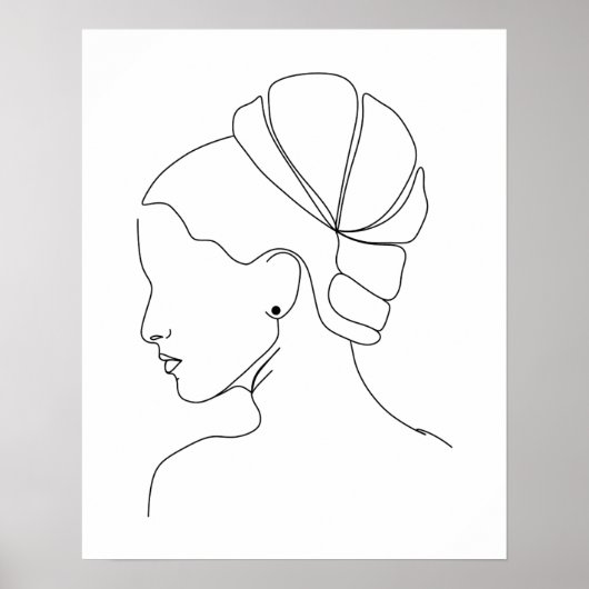 Minimalistische Elegante Kunst, Dichtung und Musik Poster (Vorne)