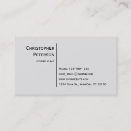 Minimalistische elegante Linie Rechtsanwalt im Visitenkarte