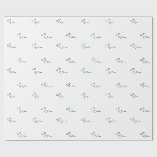 Minimalistische Elegante Mama Geschenkpapier (Flach)