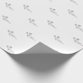 Minimalistische Elegante Mama Geschenkpapier (Ecke)
