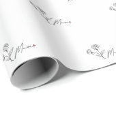 Minimalistische Elegante Mama Geschenkpapier (Rolleneckpunkt)