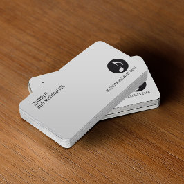 Minimalistische elegante Musik Visitenkarte