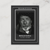 Minimalistische, elegante orthodoxe Beerdigungskar Platzkarte (Vorderseite)