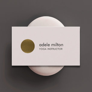 Minimalistische elegante Pastel-Imitate Kupferzirk Visitenkarte