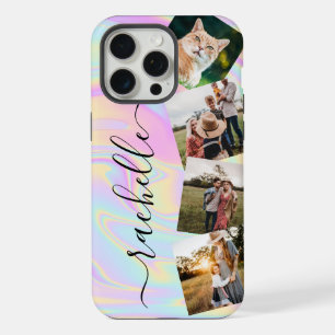 Minimalistische elegante personalisierte Fotocolla iPhone 15 Pro Max Hülle