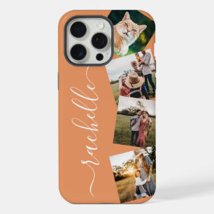 Minimalistische elegante personalisierte Fotocolla iPhone 15 Pro Max Hülle