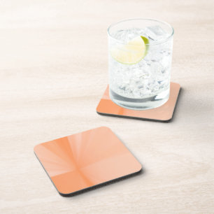 Minimalistische, elegante Pfirsichfarben Getränkeuntersetzer