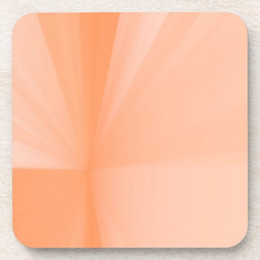 Minimalistische, elegante Pfirsichfarben Getränkeuntersetzer (Vorderseite)