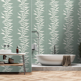 Minimalistische elegante Pflanzensilhouette im Flu Tapete