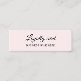 Minimalistische, elegante, rosa Treuekarte