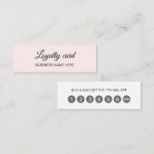 Minimalistische, elegante, rosa Treuekarte (Vorne/Hinten)