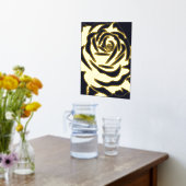 Minimalistische Elegante Rose Foliendrucke (Ablage(Küche))