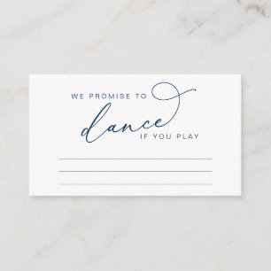 Minimalistische elegante Schrift Hochzeitslied-Anf Begleitkarte