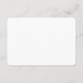 Minimalistische elegante Schrift Weihnachts-Dankes Dankeskarte (Rückseite)
