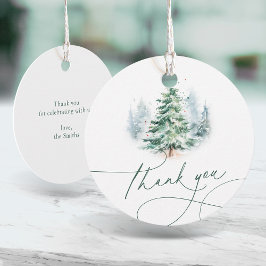 Minimalistische elegante Schriftzug-Dankeschön-Anh Geschenkanhänger