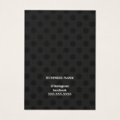 Minimalistische, elegante schwarz-graue Punkte-Ohr (Rückseite)